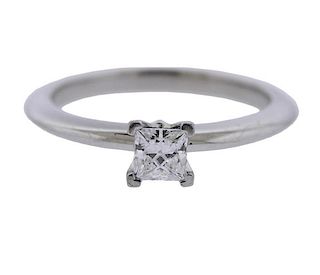 Tiffany &amp; Co 0.38ct Diamond Platinum Engagement Ring 