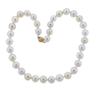 14k Gold South Sea Pearl Necklace 