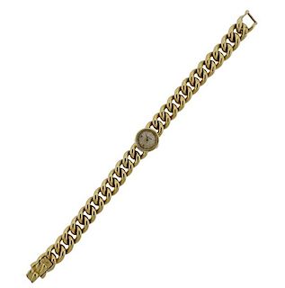 Jaeger LeCoultre 18K Gold Lady&#39;s Bracelet Watch