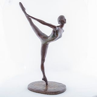 Firmado F. Camarno. Bailarina. Fundición en bronce patinado, 3/25.