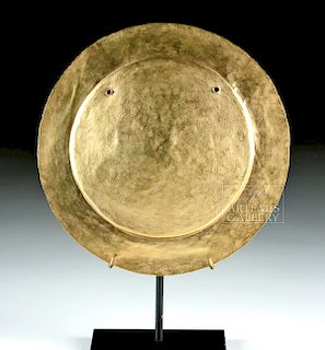 Huge Calima Gold Disc Pectoral - 70.3 g