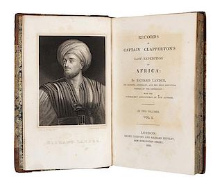 * LANDER, Richard (1804-1834). Records of Captain Clapperton's Last Expedition to Africa… London: Henry Colburn & Richard Bentle