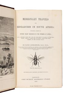 * LIVINGSTONE, David (1813-1873). Missionary Travels and Researches in South Africa. London: John Murray, 1857.