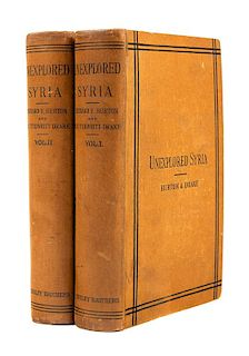 * BURTON, Richard Francis, Sir (1821-1890); and DRAKE, Charles F. Tyrwhitt (1846-1874). Unexplored Syria. Visits to the Libanus,
