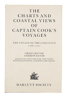 * [COOK, James, Captain]. DAVID, Andrew, editor. The Charts and Coastal Views of Captain Cook's Voyages. London: The Hakluyt Soc