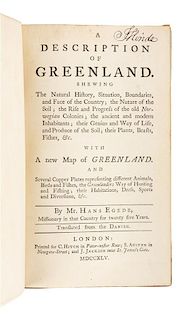 * EGEDE, Hans Povelson (1686-1758). A Description of Greenland, shewing the Natural History, Situation, Boundaries, and Face of