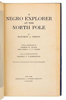 * HENSON, Matthew A. (1866-1955). A Negro Explorer at the North Pole. New York: Frederick A. Stokes, 1912.