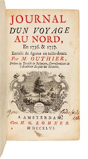 * OUTHIER, Reginald (1694-1774). Journal d'un Voyage au Nord, en 1736 et 1737. Amsterdam: Chez H. G. Lohner, 1746.