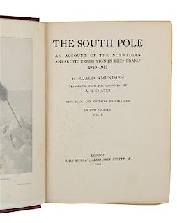 * AMUNDSEN, Roald (1872-1928). The South Pole. An Account of the Norwegian Antarctic Expedition in the "Fram," 1910-1912. London
