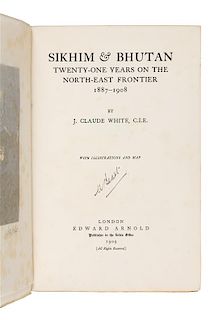 * WHITE, John Claude (1853-1918). Sikhim & Bhutan. Twenty-One Years on the North-East Frontier 1887-1908. London: Edward Arnold,