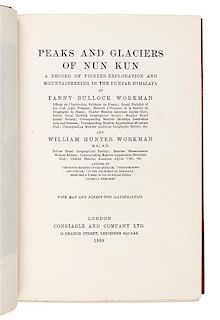 * WORKMAN, Fanny Bullock (1859-1925); WORKMAN, William Hunter (1847-1937). Peaks and Glaciers of Nun Kun. A Record of Pioneer-Ex