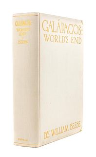* BEEBE, Charles William (1877-1962). Galapagos. World's End. New York: G.P. Putnam's at the Knickerbocker Press, 1924.