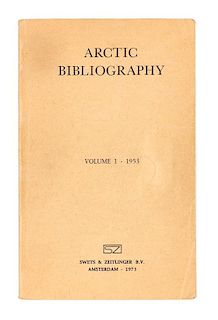 * [ARCTIC BIBLIOGRAPHY]. Arctic Bibliography. Prepared for and in cooperation with the Department of Defensive under the directi