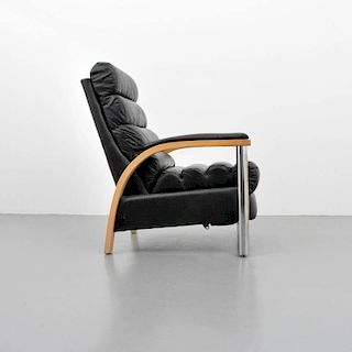 Jay Spectre "Eclipse" Reclining Leather Chair