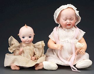 Lot of 2: Rare Two Faced H & S Baby and A.M. 240 Googley.