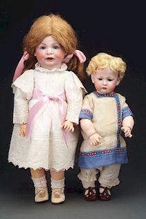 Lot of 2: K&W and K*R 116A Toddler Dolls.