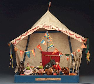 Reduced Size Schoenhut Humpty Dumpty Circus in Box.