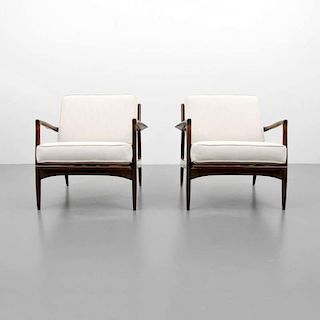 Ib Kofod-Larsen Lounge Chairs, Pair