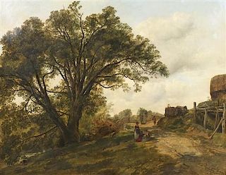Thomas Creswick, (British, 1811-1869), Country Scene