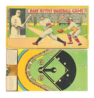 1936 Milton Bradley Babe Ruth's Baseball Game. 