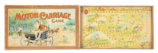 Early Parker Brothers Motor Carriage Game. 