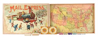 Early McLoughlin Bros. Game Of Mail Express. 