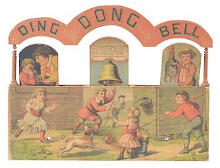 Very Early Paper on Wood Ding Dong Bell Game. 