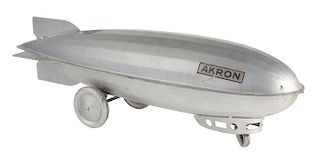 Pressed Steel Steelcraft Akron Zeppelin Floor Toy. 