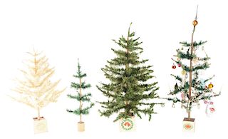 Lot of 4: Christmas Fir Trees. 