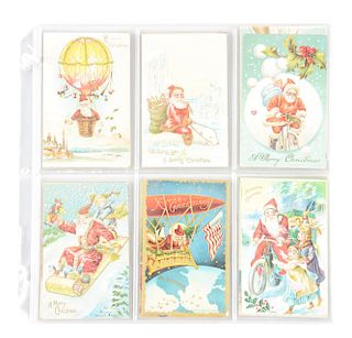 Lot of Rare Vintage Santa Postcards.