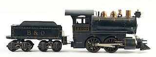 Lot Of 2: Voltamp No. 2200 Engine and B&O Tender. 