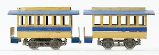 Lot Of 2: Lionel No. 1 Electric Rapid Transit Trolley & Trailer. 