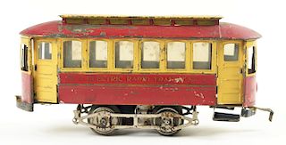 Early Lionel No. 2 Electric Rapid Transit Trolley. 