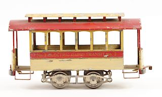 Early Lionel No. 2 Electric Rapid Transit Trailer. 