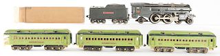 Lot Of 5: Lionel 392 Locomotive & Tender With Stephen Girard Cars One With Box. 