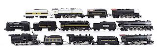 Lot Of 14: Lionel & M.T.H. Steam Locomotives One Set With Box. 