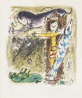 Marc Chagall, (French, 1887-1985), Le Christ a lHorloge
