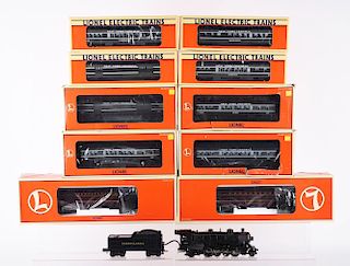 Lot of 12: Lionel Locomotive and Passenger Cars.