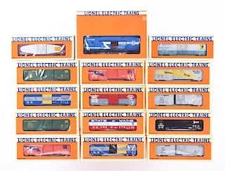Lot Of 7: Lionel 6464 Box Car Sets & Electric Power Generator Set.