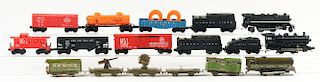 Lot of 11: Lionel & Marx Locomotives and Rolling Stock.