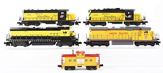 Lot Of 5: Lionel Diesel Locomotives & Caboose. 