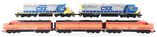 Lot Of 5: Lionel Southern Pacific Diesel Locomotives. 