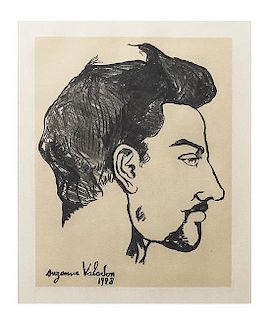 Suzanne Valadon, (French, 1865-1938), Maurice Utrillo in Profile, 1928