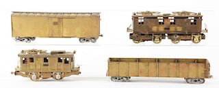 Lot of 4: Brass O Scale Trains.