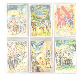 Lot of 80 4th Of July Patriotic Postcards. 
