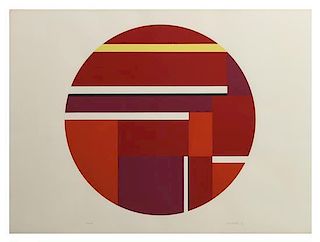 Ilya Bolotowsky, (Russian/American, 1907-1981), Untitled circle and Untitled diamond (two works)