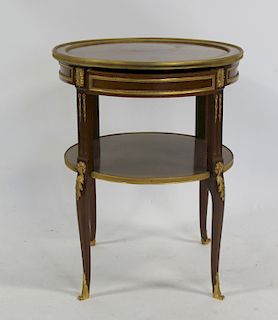 19th Century Bronze Mounted Two Tier Table