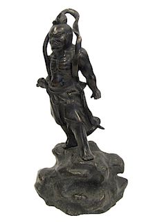 Japanese Bronze Nio Guardian Figure.