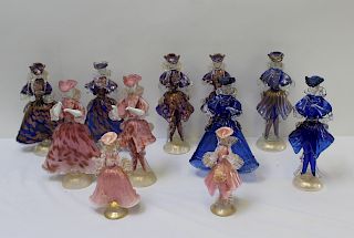 Grouping of Murano Glass Figurines