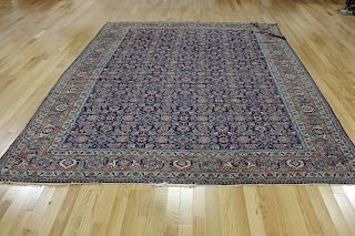 Antique and Finely Hand Woven Roomsize Carpet.